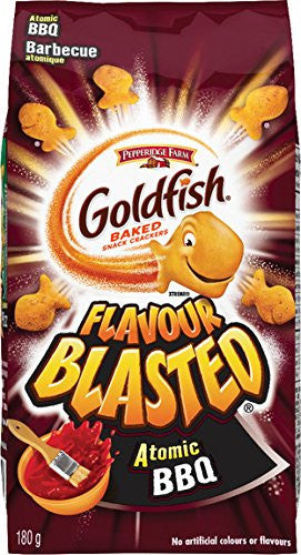Pepperidge Farm Goldfish Flavour Blasted Atomic BBQ Crackers, 180g/6.3oz, (Imported from Canada)