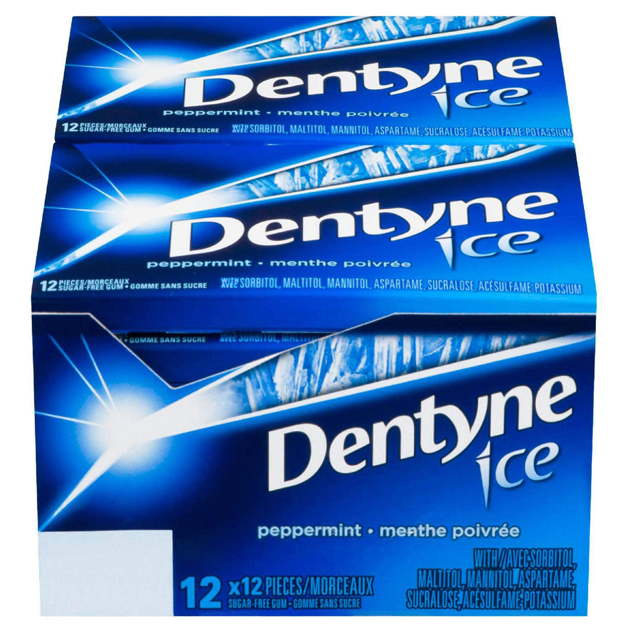 Dentyne Ice Bubble Gum, Peppermint, 12 Count {Imported from Canada}