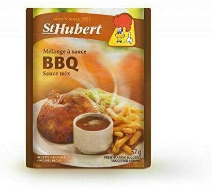 St Hubert BBQ Sauce Mix, 57g/2 oz., 12 pack, {Imported from Canada}