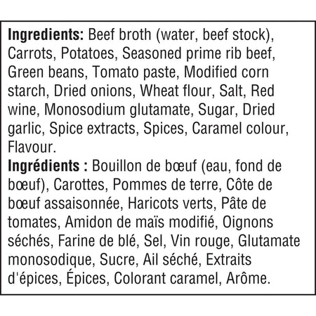 Campbell's Chunky Prime Rib Vegetable Soup, 540ml/18.3 oz {Imported from Canada)