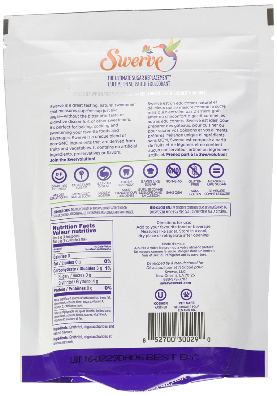 Swerve The Ultimate Sugar Replacement - Icing Sugar, 340g/12 oz. {Imported from Canada}