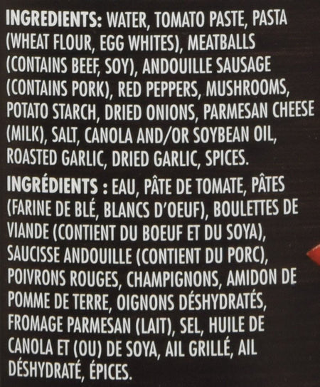 Campbell's Chunky Meatball Bustin' Sausage Rigatoni, 540ml/18.3 oz., {Imported from Canada}