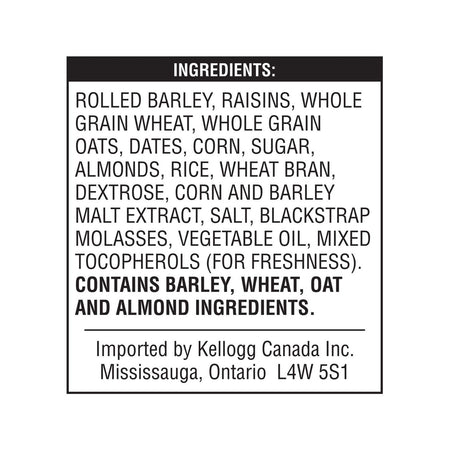 Kellogg's Muslix Almond Raisin Cereal 450g/15.9oz (Imported from Canada)