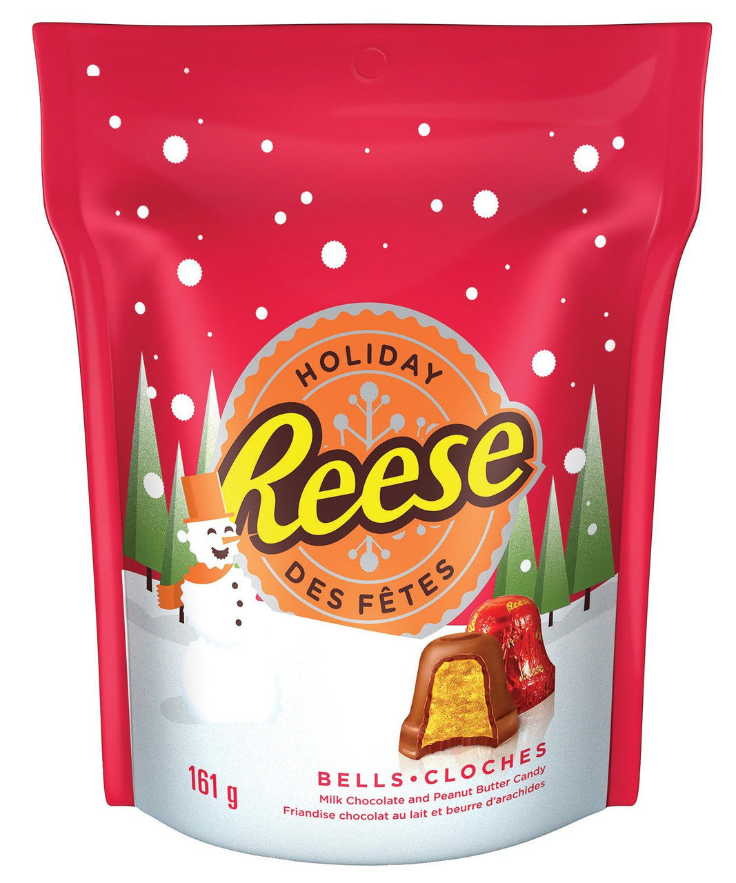 Reese Holiday Peanut Butter Candy Bells, 161-Gram, {Imported from Canada}