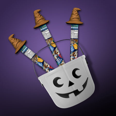 Hershey's Milk Chocolate Kisses in a  Harry Potter Sorting Hat Cane, Milk Chocolate