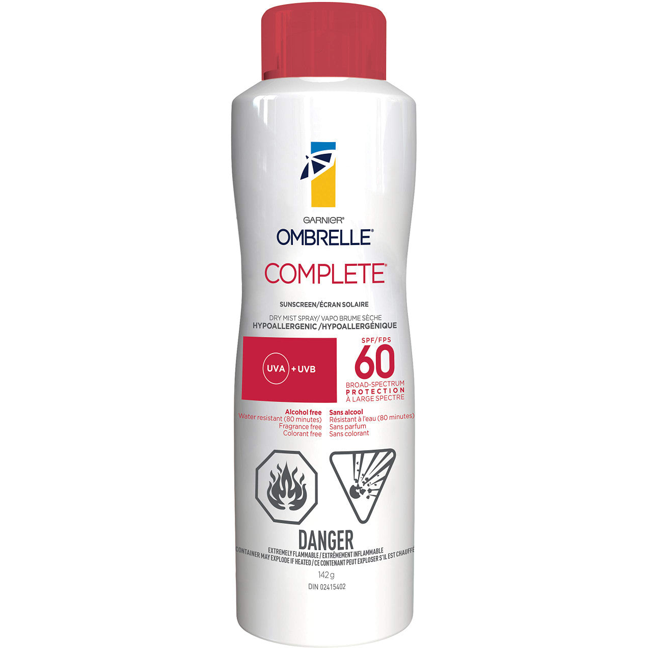 Garnier Ombrelle Complete Body Sun Protection Lotion Spray SPF 60, 142g