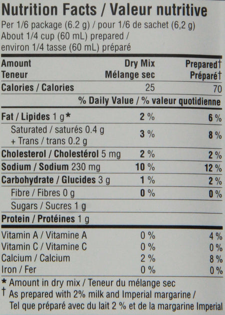 Knorr Pasta Sauce Mix, Alfredo, 37g/1.3 oz, (6 Pack) {Imported from Canada}