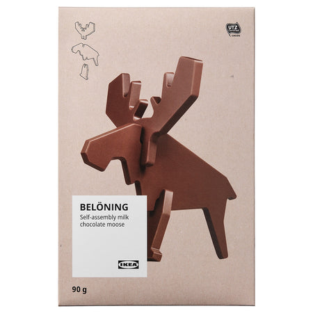 IKEA BELÖNING Self-Assembly Milk Chocolate Moose, 90g/3.15 oz. {Imported from Canada}