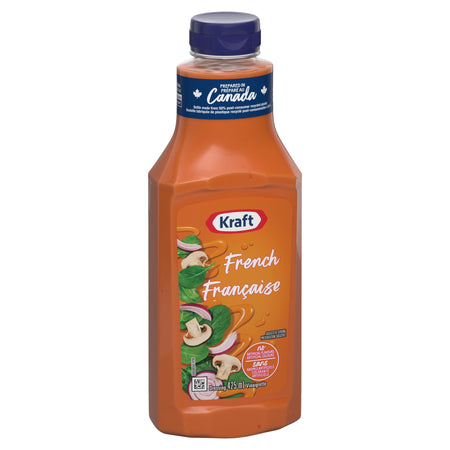 Kraft French Dressing 425ml/14.4 oz., Bottle, front of bottle