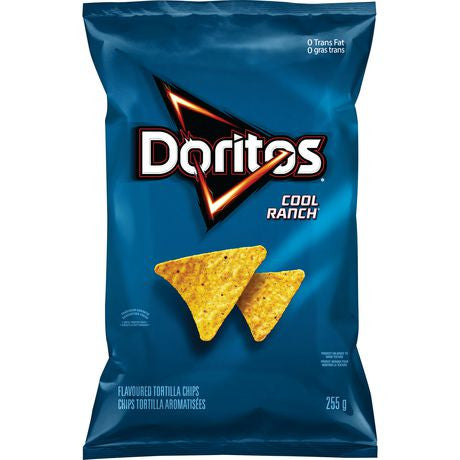 Doritos Tortilla Chips Cool Ranch 255g/9 oz., {Imported from Canada}