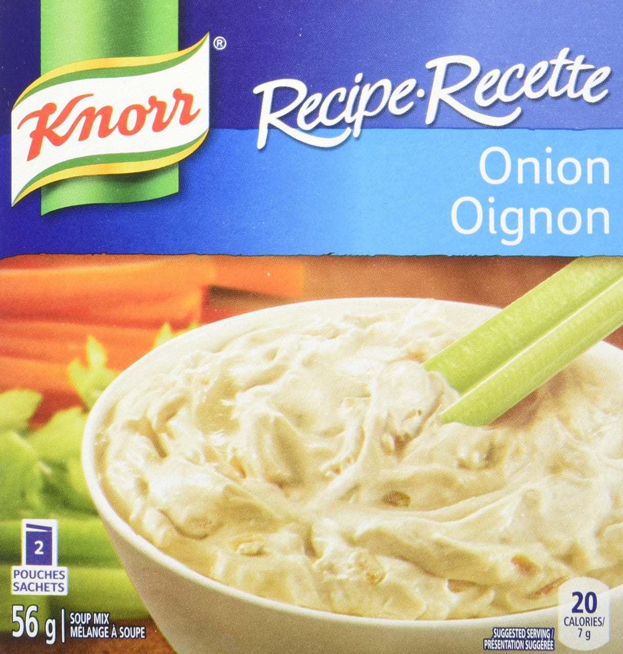 Knorr Recipe Onion Soup Mix 2 Pouches-56g/2oz. (Imported from Canada)