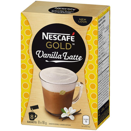 Nescafe Cappuccino Vanilla, 8ct Box /18g/ (6pk) {Imported from Canada}