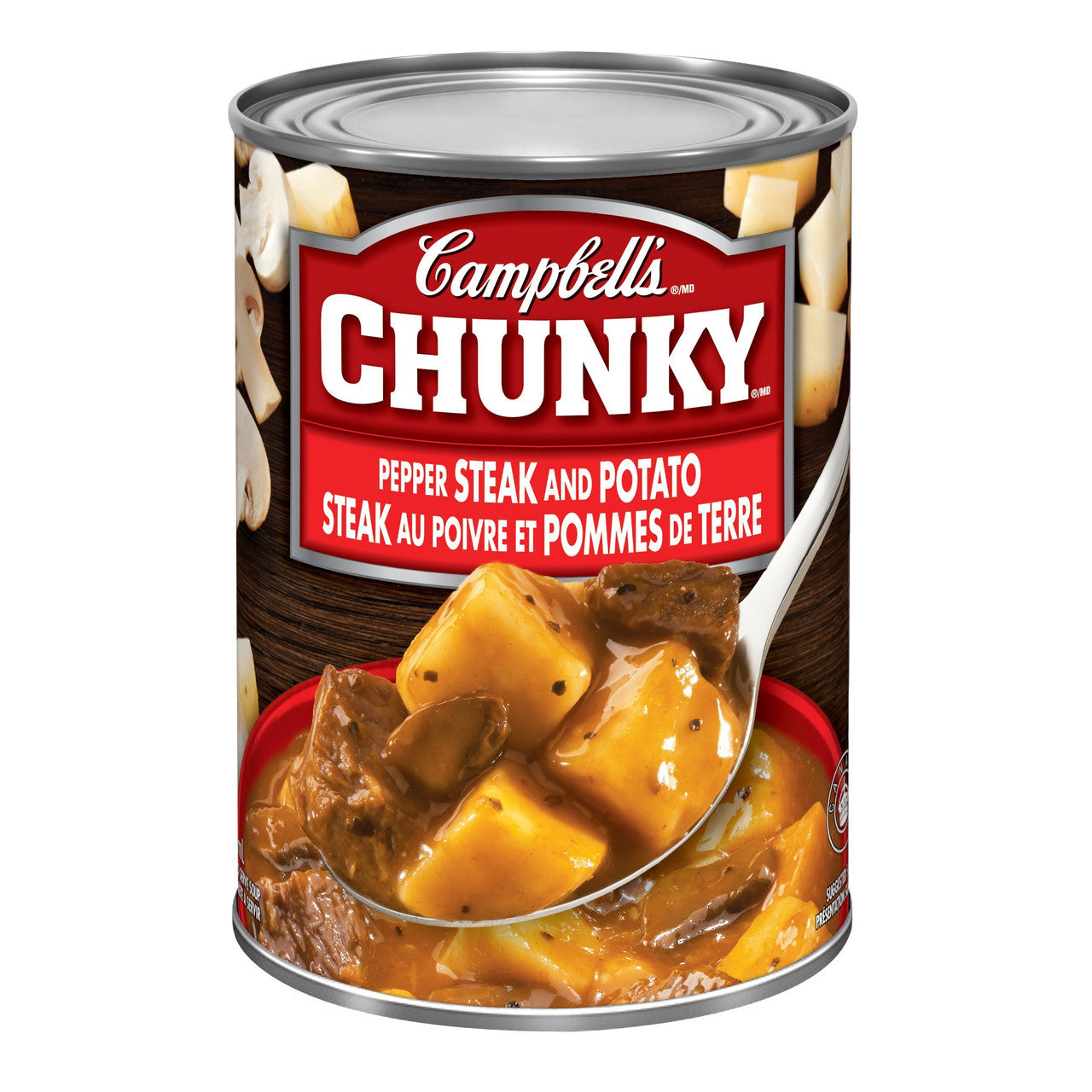 Campbell's Chunky Pepper Steak and Potato Soup, 540 mL (Imported from Canada)
