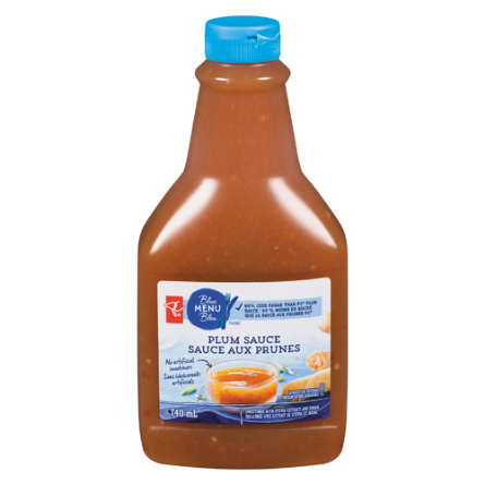 President's Choice Blue Menu Plum Sauce 740ml/1.6 lbs. {Imported from Canada}