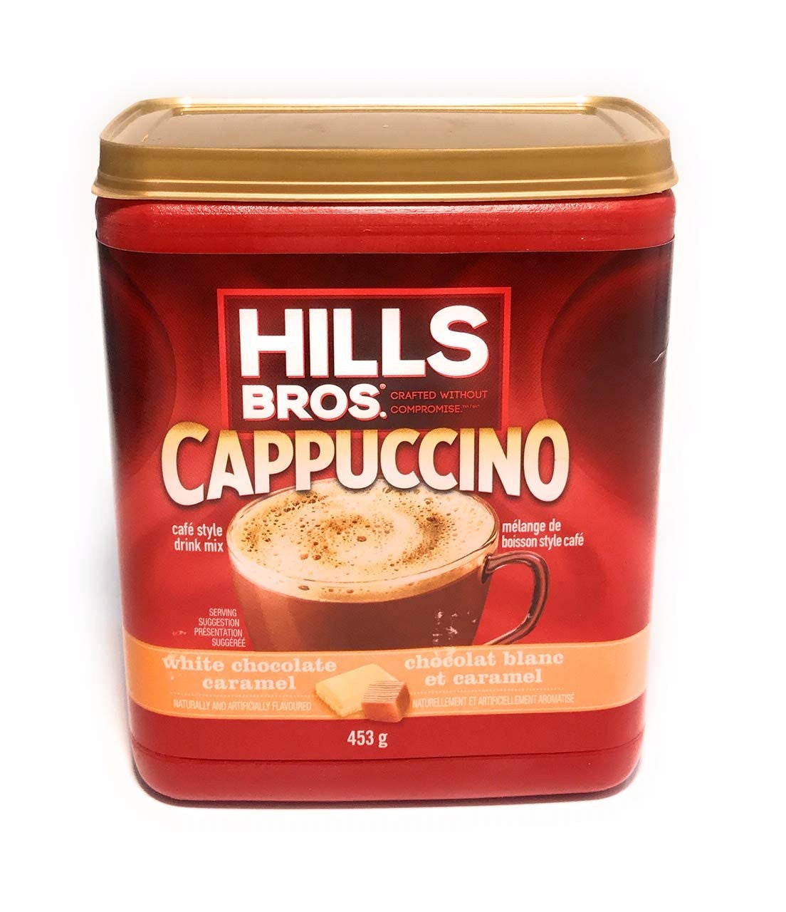 Hills Bros. White Chocolate Caramel Cappuccino, 453g/16 oz., {Imported from Canada}