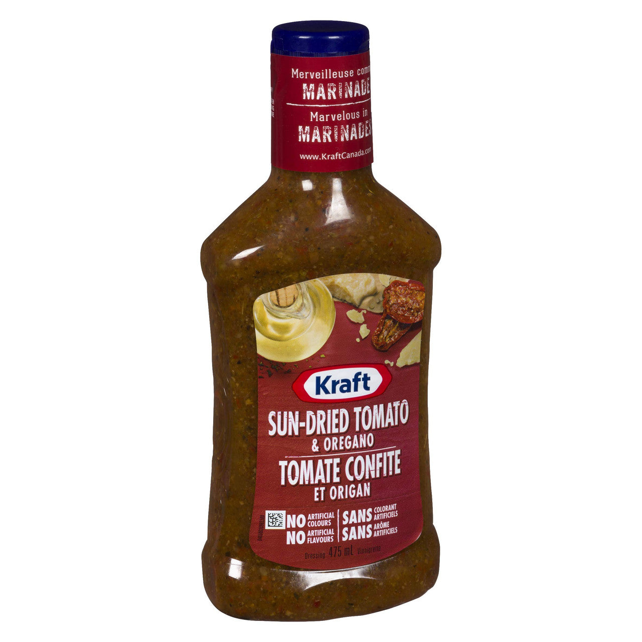 Kraft Sun Dried Tomato and Oregano Salad Dressing, 475ml/16 fl. oz., {Imported from Canada}