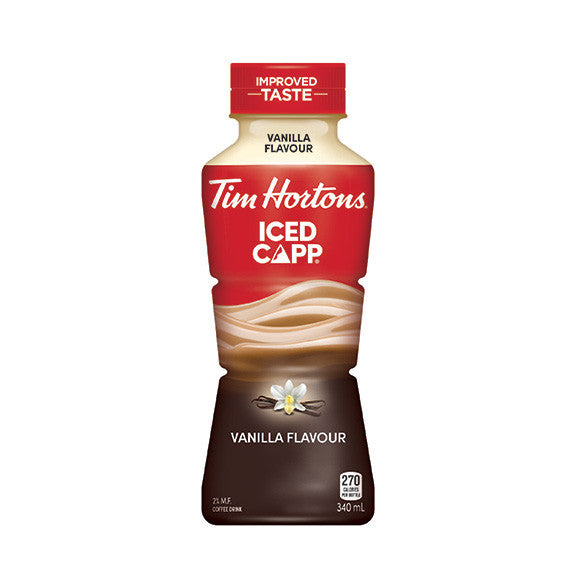 Tim Hortons Iced Capp Vanilla Drink, 340ml/11.5oz, {Imported from Canada}