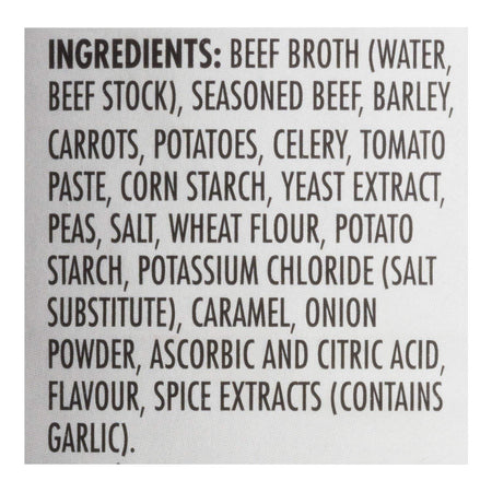 Campbell's Beef Vegetables and Barley Soup, 284ml/9.6 oz. (Imported from Canada)