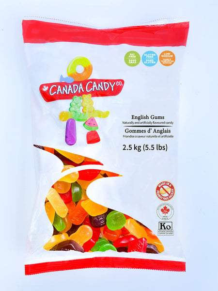 Canada Candy English Gums 2.5 kg (5.5 lbs) {Imported from Canada}