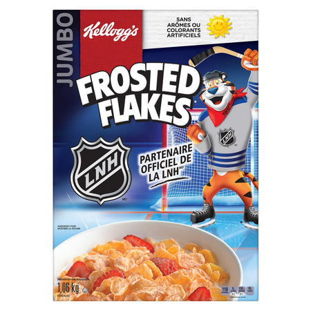Kellogg's Frosted Flakes Cereal Jumbo, 1.06 kg/37.4oz, (Imported from Canada)