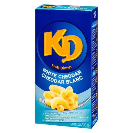 Kraft Dinner White Cheddar Mac & Cheese, 200g/7.1oz, 24ct {Imported from Canada}
