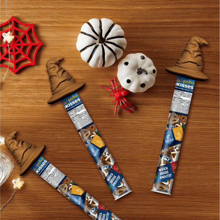 Hershey's Milk Chocolate Kisses in a  Harry Potter Sorting Hat Cane, Milk Chocolate