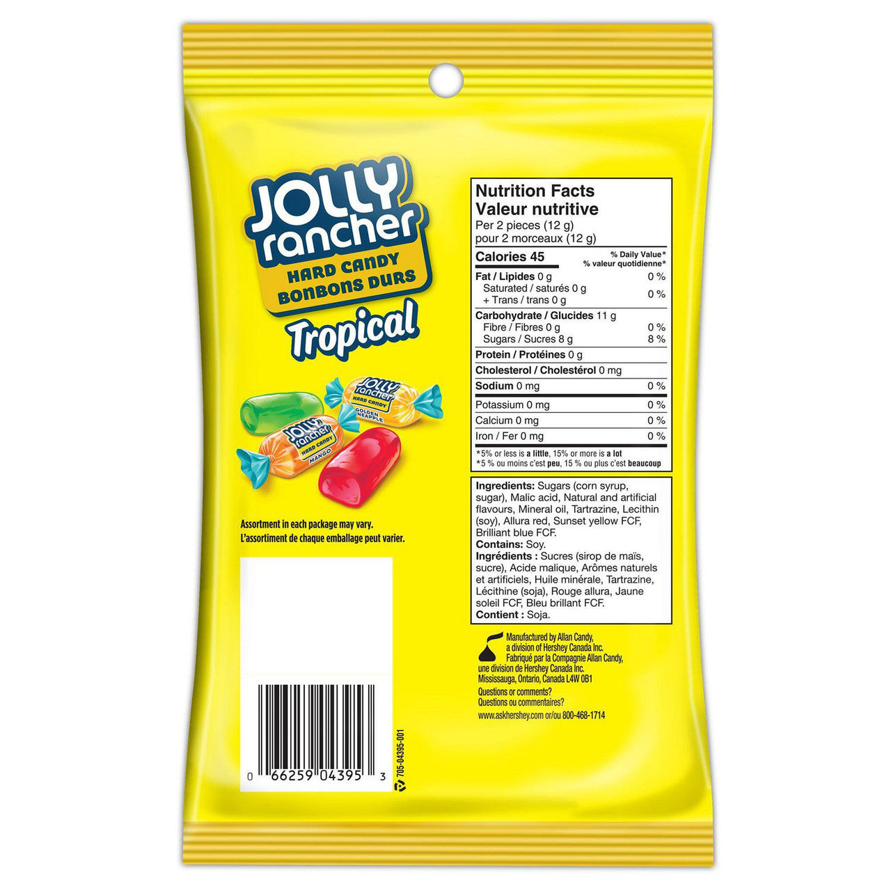 JOLLY RANCHER Tropical Hard Candy, 198g/7 oz., {Imported from Canada}