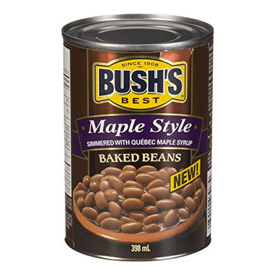 Bush's Best Maple Style Baked Beans/Quebec Maple Syrup 398ml (Imported from Canada)