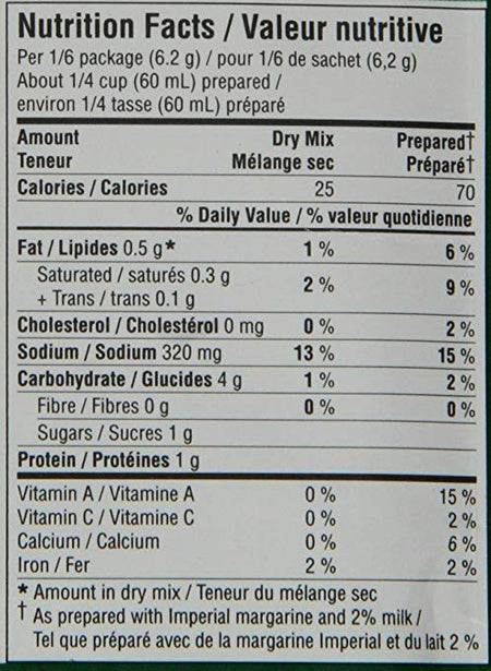 Knorr Pasta Sauce Mix, Creamy Garlic, 37g/1.3 oz., {Imported from Canada}