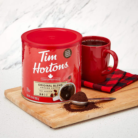 Tim Hortons Original Coffee, Fine Grind Coffee,medium, 930g/33oz.,(2pk.) {Imported from Canada}
