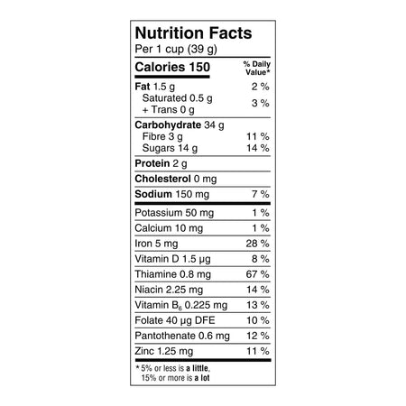 Kellogg's Froot Loops Cereal, 345g (12.2 oz) – Nutrition Facts