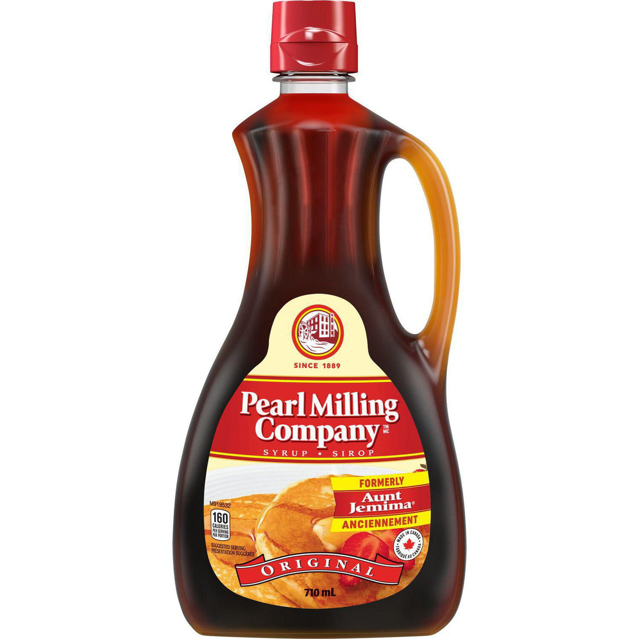 Pearl Milling Company Pancake & Waffle Syrup, Original, 710ml/24.8 fl. oz., Bottle, {Imported from Canada}