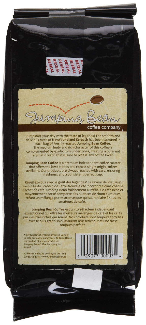 Jumping Bean Screech Coffee 454g/1lb. {Imported from Canada}