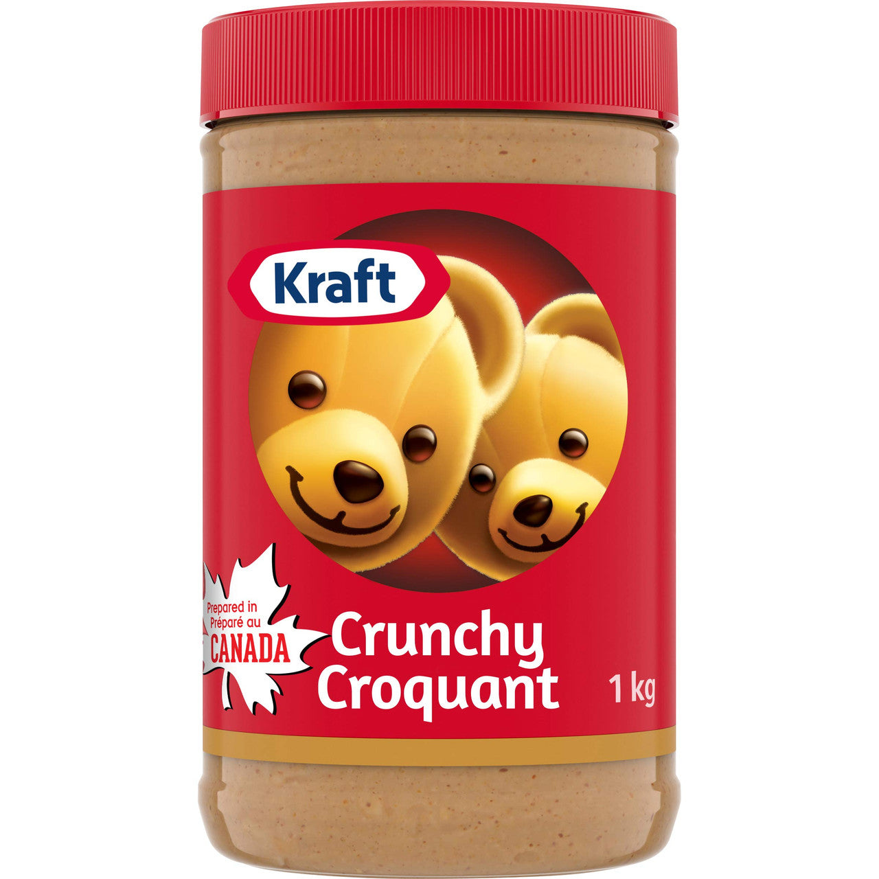KRAFT Crunchy Peanut Butter  1kg/ 2.2 lbs.{Imported from Canada}