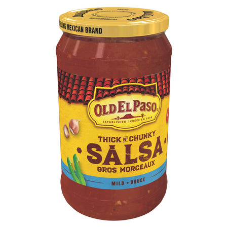 Old El Paso Thick 'n Chunky Mild Salsa, 650ml/22 fl.oz., {Imported from Canada}