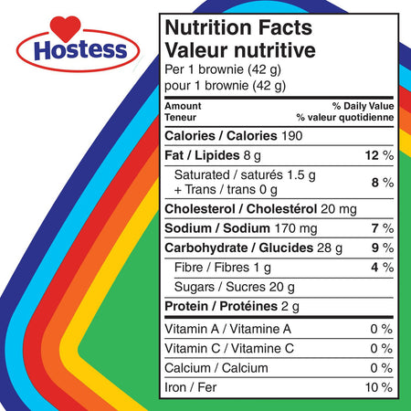 Hostess Rainbow Chip Brownies 252g/8.9 oz. {Imported from Canada}