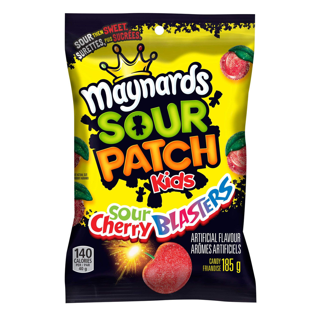 Maynards Sour Patch Kids Sour Cherry  Candy, 185g  {Imported from Canada}