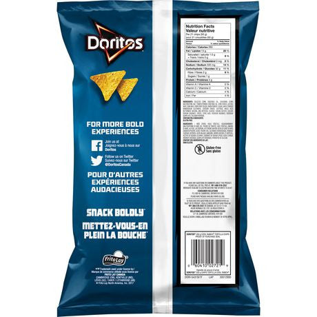 Doritos Tortilla Chips Cool Ranch 255g/9 oz., {Imported from Canada}