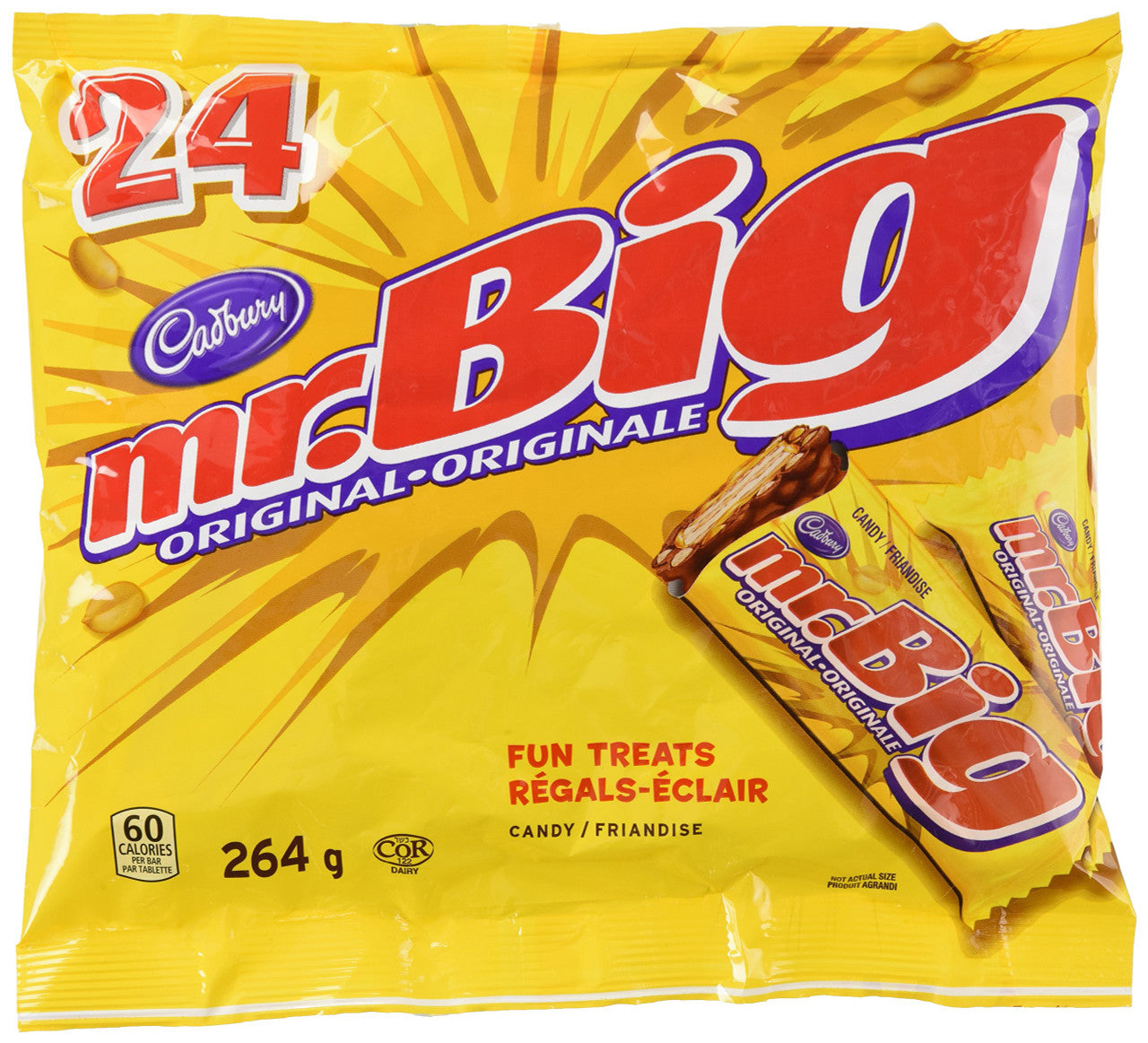 Cadbury Mr. Big Chocolate Bars, 24ct, 264g, 9.31oz {Imported from Canada}
