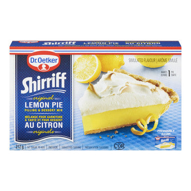 Dr. Oetker Shirriff  Lemon Pie Filling & Desert Mix - 212g{Imported from Canada}