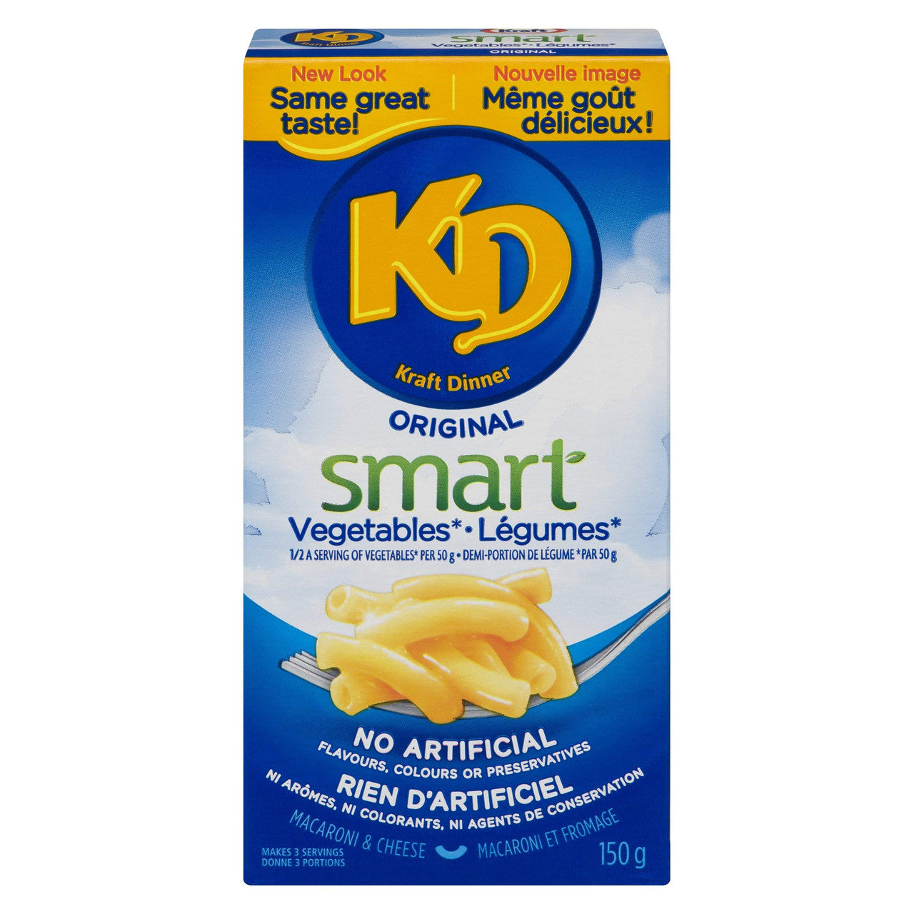 Kraft Dinner Smart Vegetables 150g/5.3oz.,  {Imported from Canada}