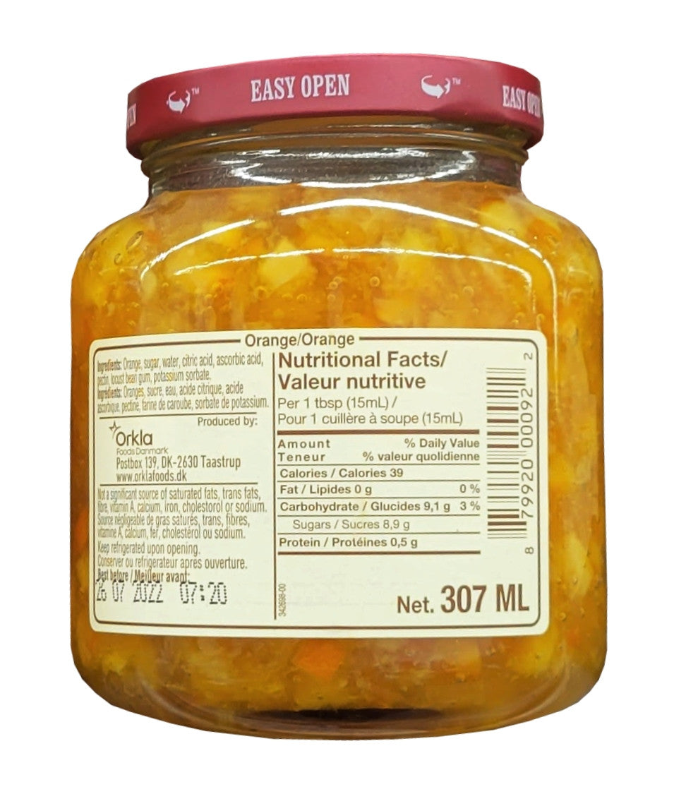 Danish Selection Orange Fruit Spread, 307mL/10.7 oz., Jar {Imported from Canada}