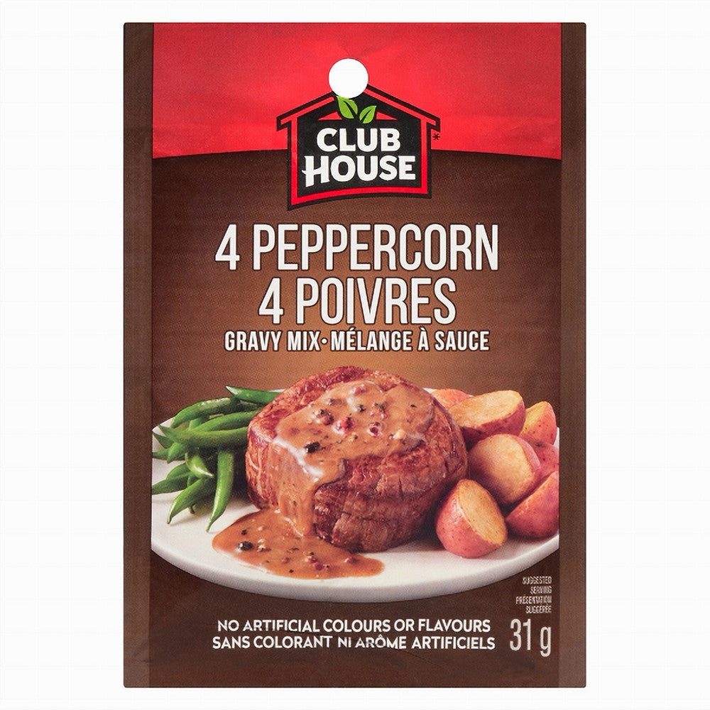 Club House Gravy Mix, 4 Peppercorn, 31g/1.1oz {Imported from Canada}