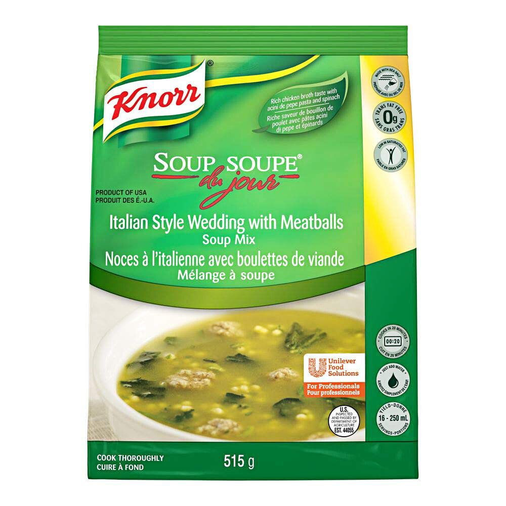 Knorr Soup du jour Italian Style Wedding with Meatballs soup mix, 515g/18.2 oz. {Imported from Canada}