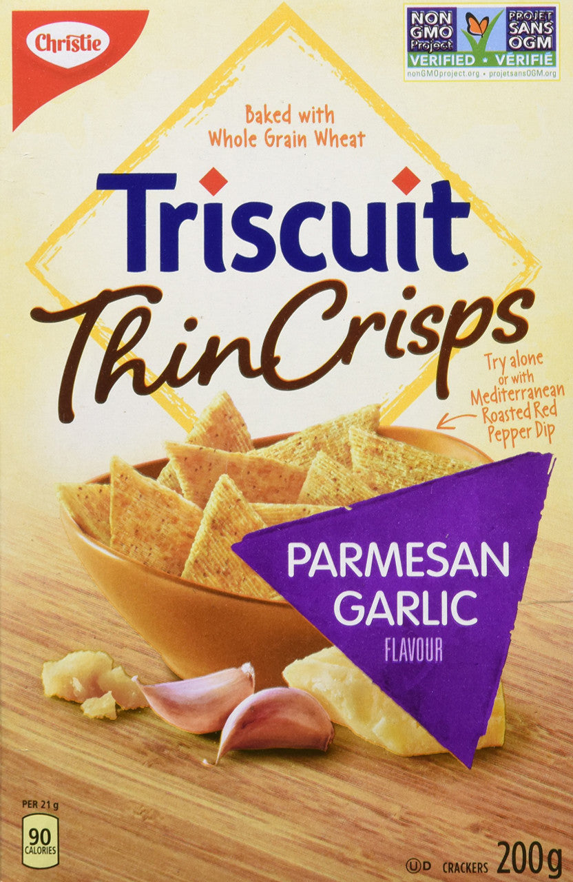 Triscuit Thin Crisps, Parmesan Garlic, 200g/7.1oz {Imported from Canada}