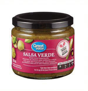 Great Value Salsa Verde, 300ml/10.1 fl. oz., {Imported from Canada}