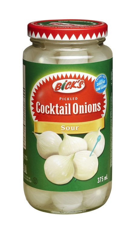 Bick’s Sour Cocktail Onions 375ml/12.7 fl. oz., {Imported from Canada}