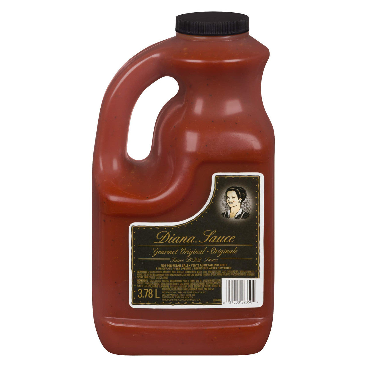 Diana Original BBQ Sauce 3.78 L/ 1 Gallon Jug,  {Imported from Canada}