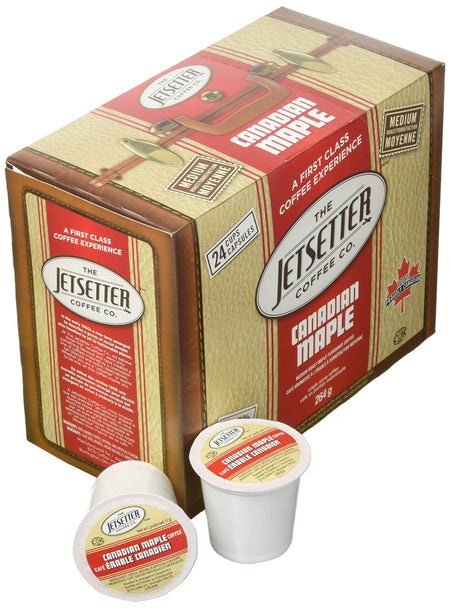Jetsetter Coffee Company Canadian Maple, 24 Count, Keurig, {Imported from Canada}