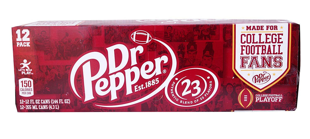 Dr Pepper Soft Drink, 355ml/12 fl. oz.,  12pk, {Imported from Canada}